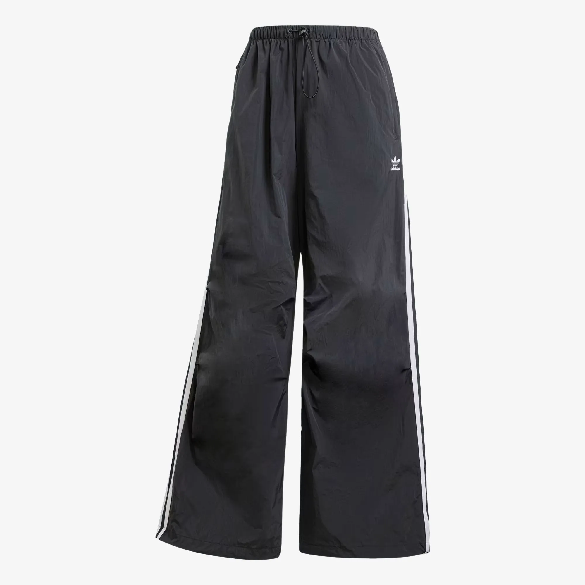 ADIDAS ORIGINALS | WMN'S 3-STRIPES WOVEN PARACHUTE PANTS { BLACK