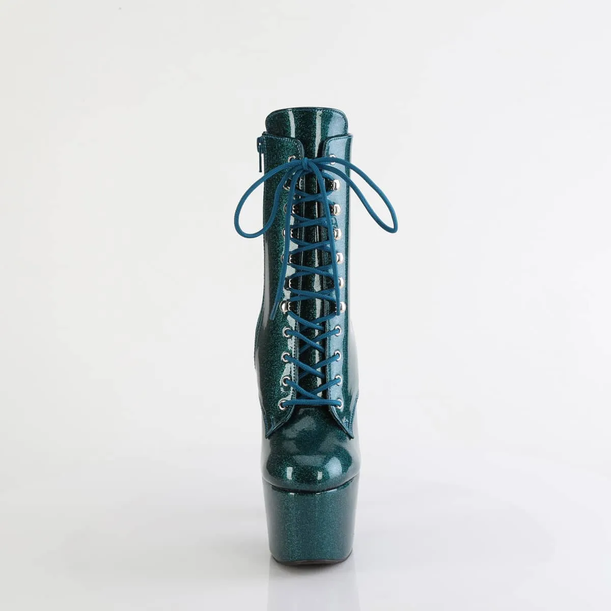 ADORE-1020GP Teal Glitter Calf High Boots