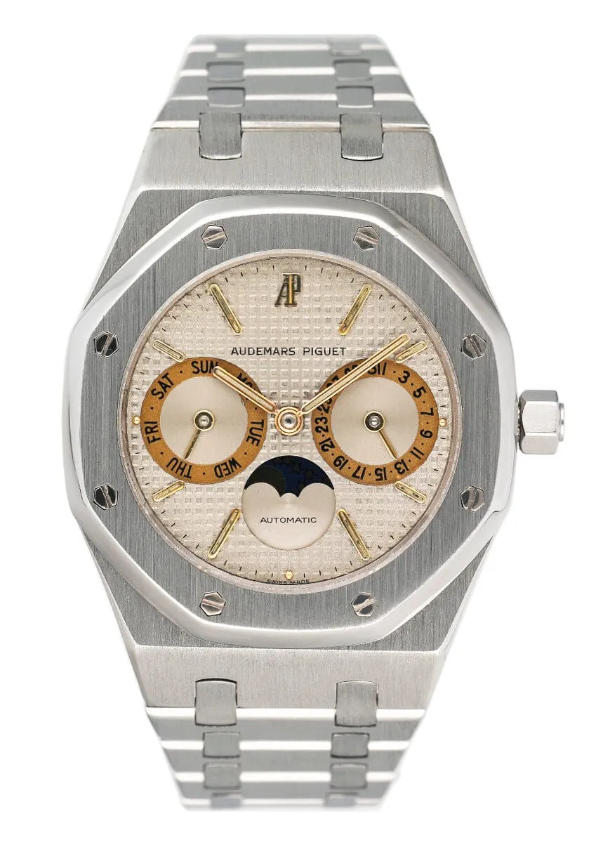 Audemars Piguet Royal Oak 25594ST Moonphase Mens Watch Box Papers