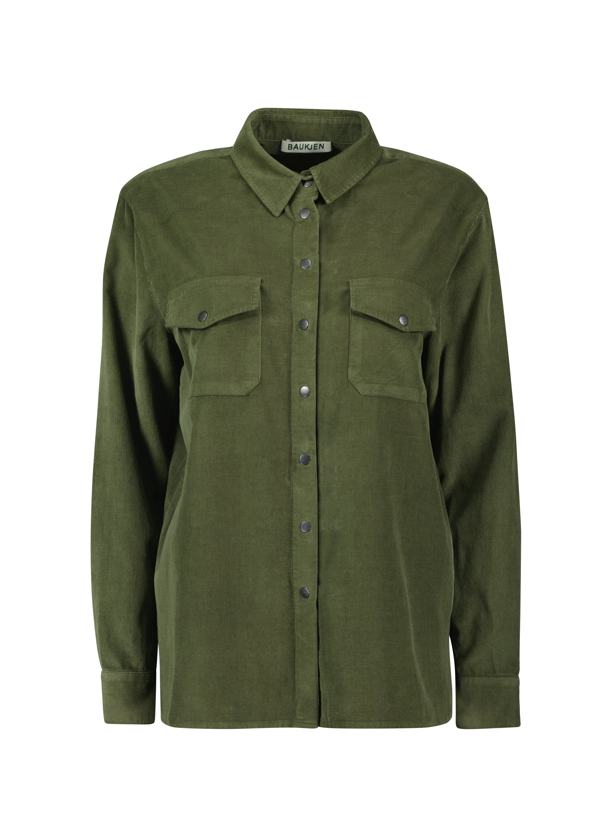 Beata Organic Corduroy Relaxed Shirt | Light Khaki