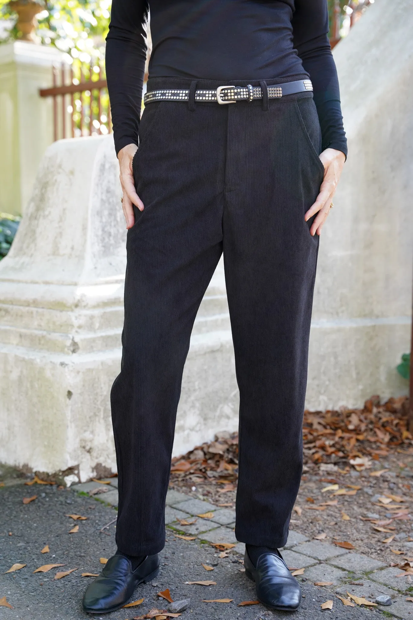 Black Corduroy Oversize Pants