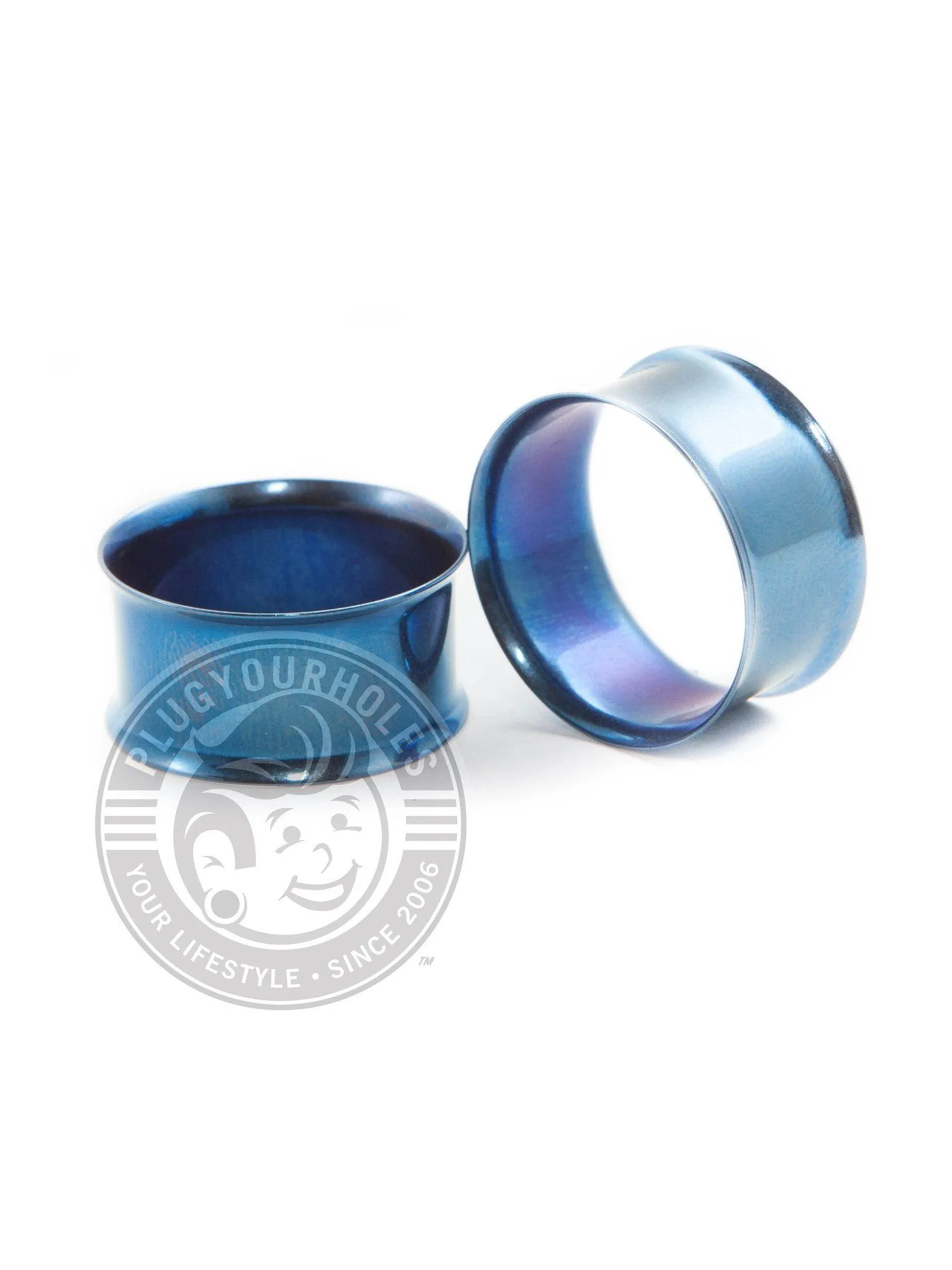 Blue Double Flared Steel Tunnels