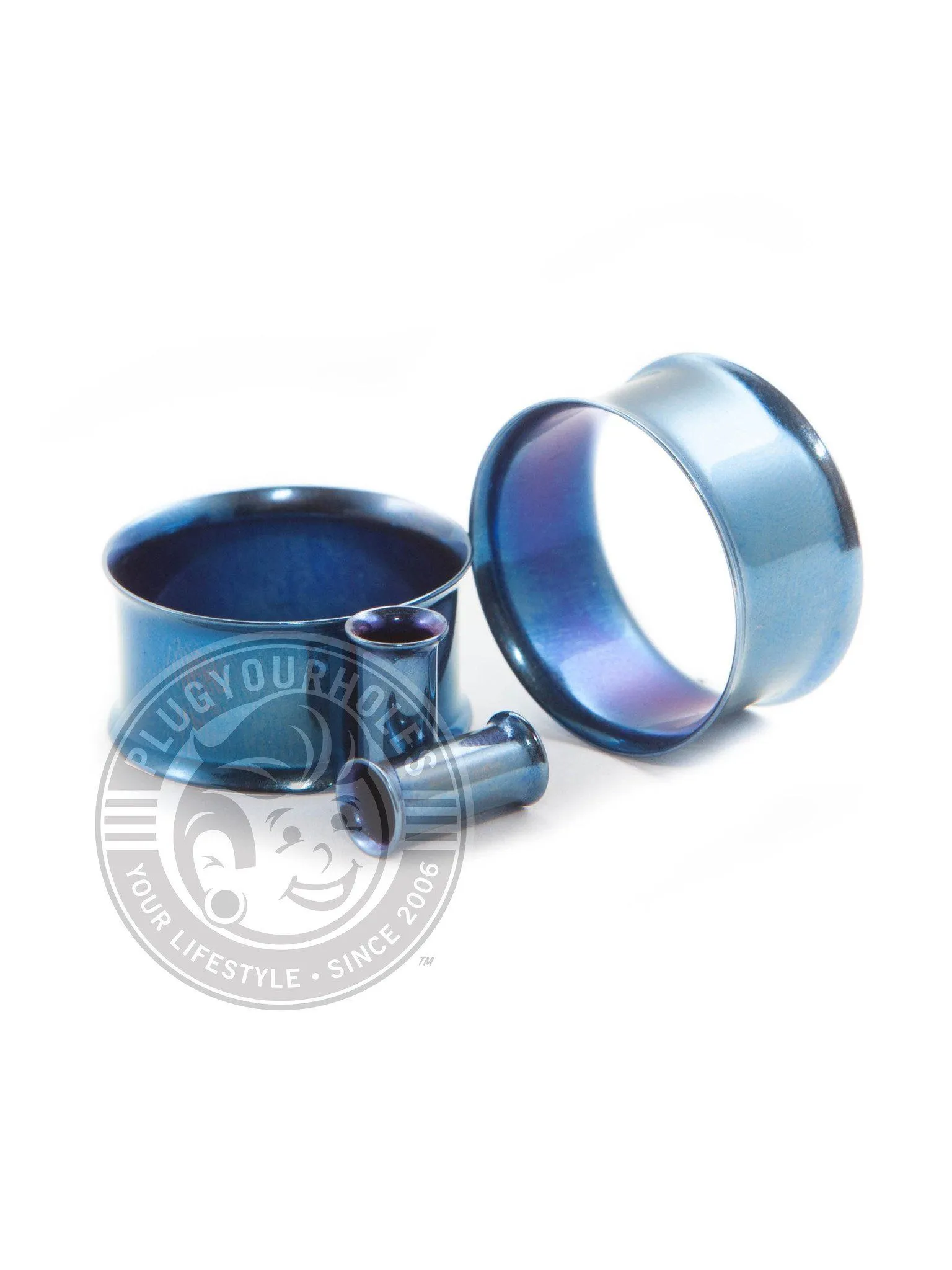 Blue Double Flared Steel Tunnels