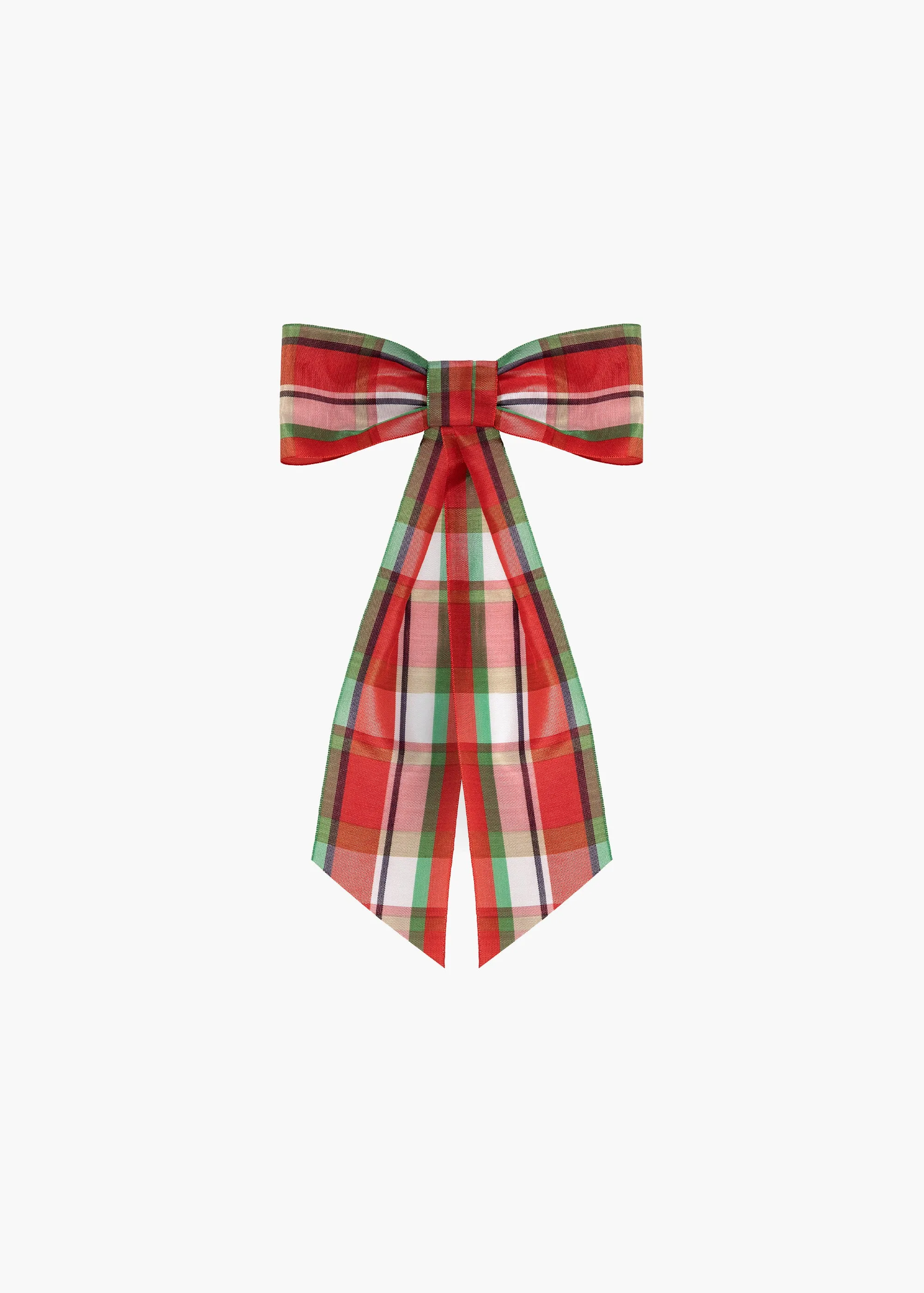 Bonnie Bow Barrette -- Red Multi