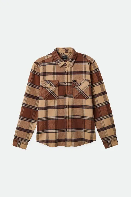 Bowery Heavy Weight LS Flannel | Sand/Bison