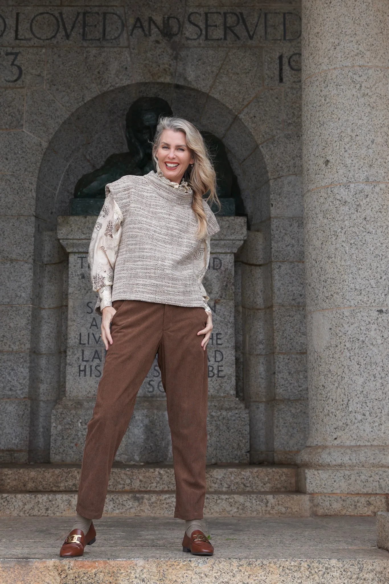 Brown Corduroy Oversize Pants