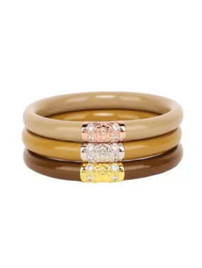 BuDhaGirl Oro Three Kings All Weather Bangles SM - (Set of 3)