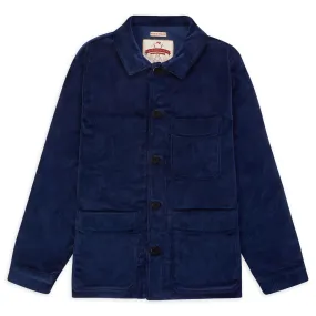 Burrows & Hare Cord Workwear Jacket - Midnight Blue