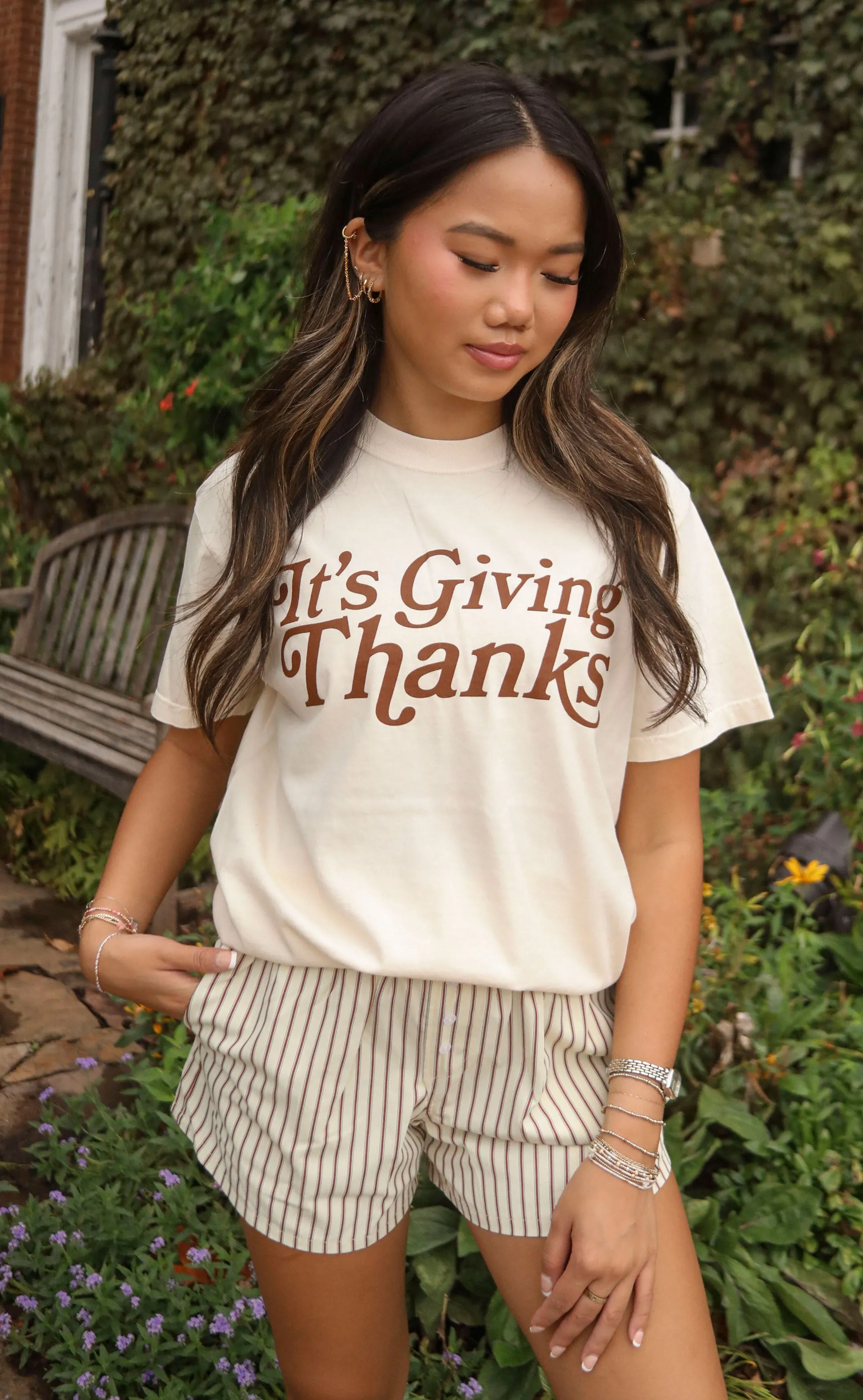 charlie southern: it's giving thanks t shirt