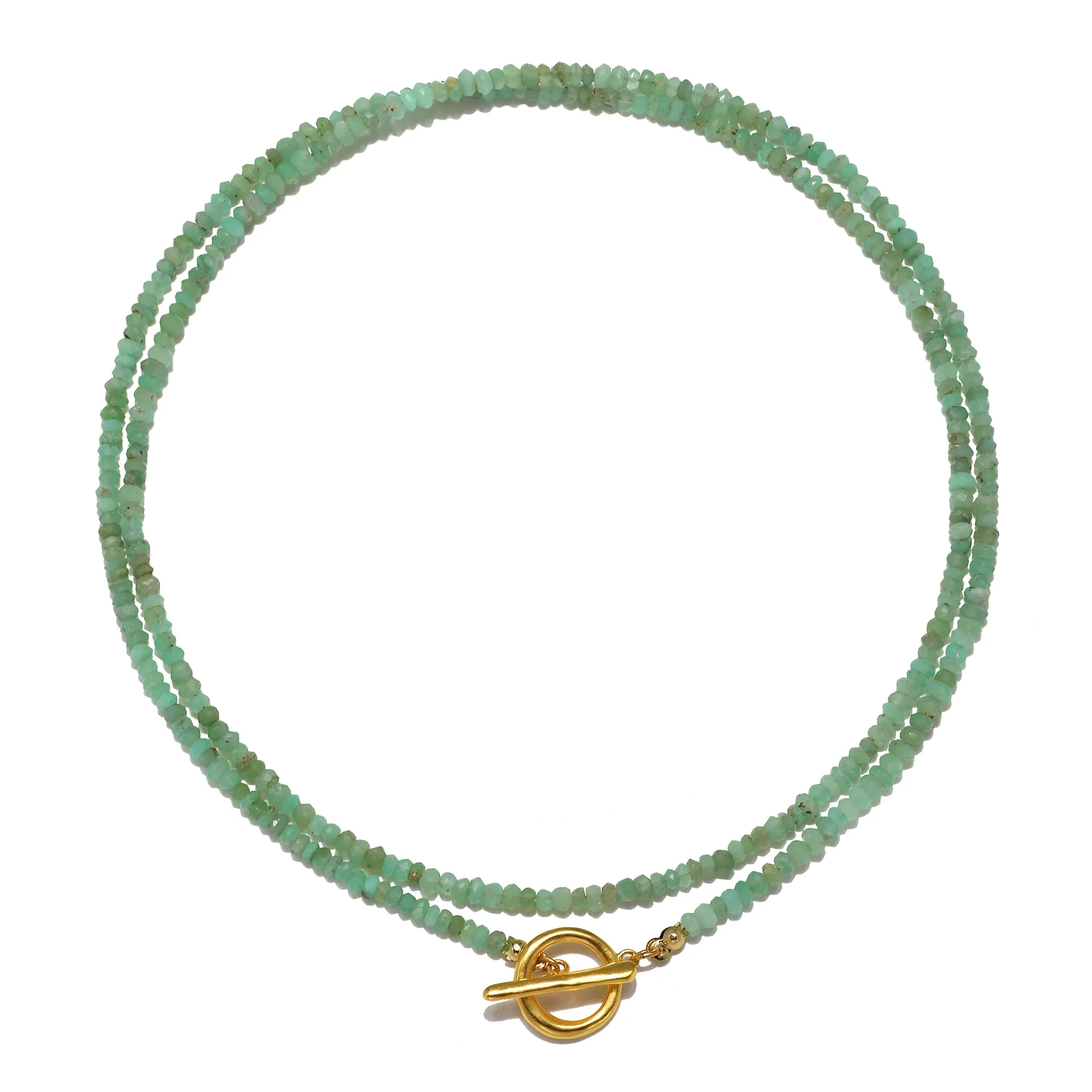 Chrysoprase Convertible Beaded Necklace