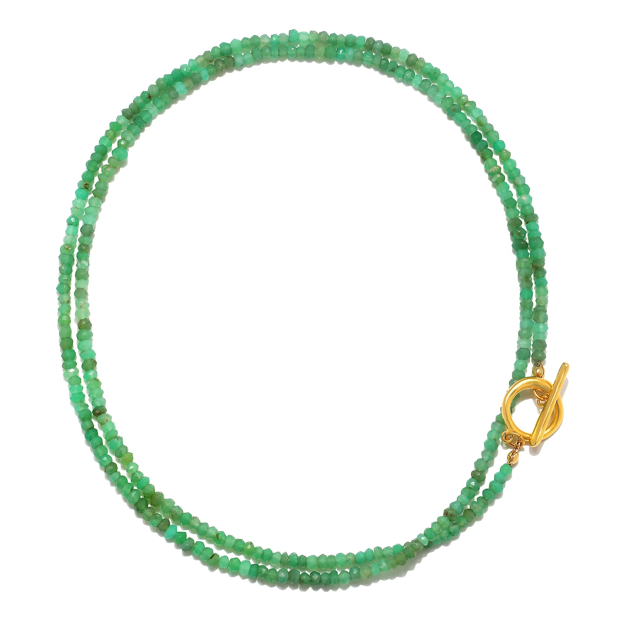 Chrysoprase Convertible Beaded Necklace