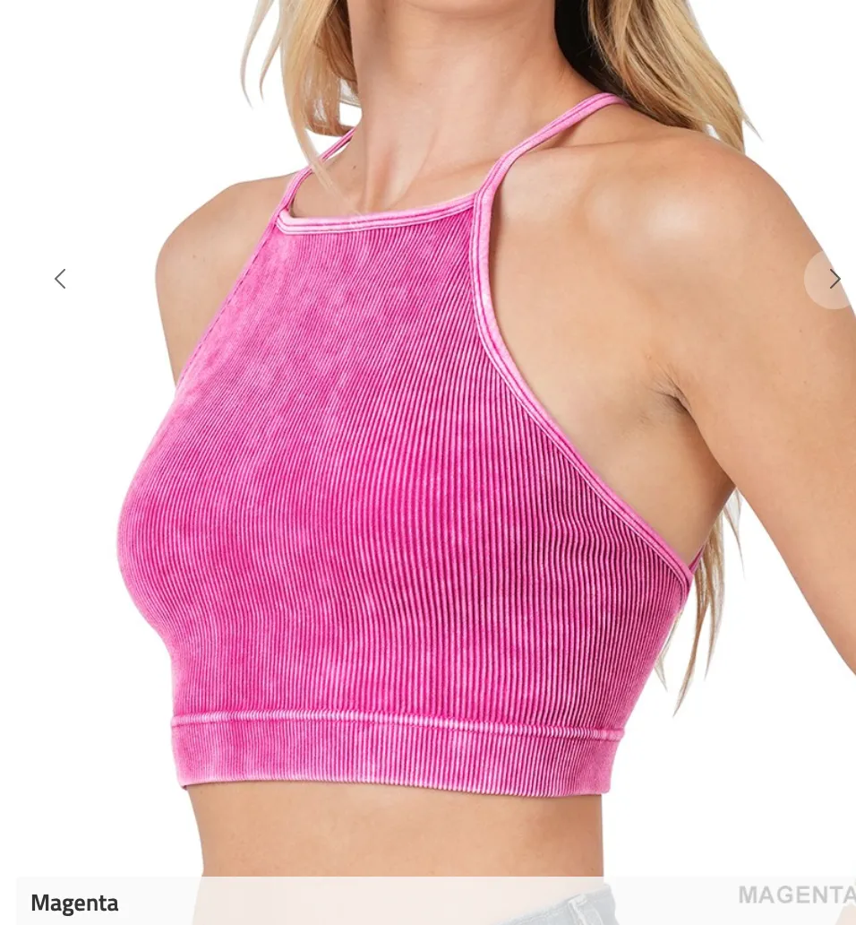 Cropped Tank Cami / Criss Cross