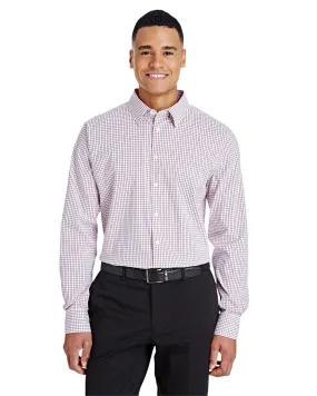 Crownlux Performance Mens Micro Windowpane Woven Shirt