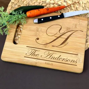 Customized Laser Engraved Bamboo Cutting Board | Multiple Personalized Designs