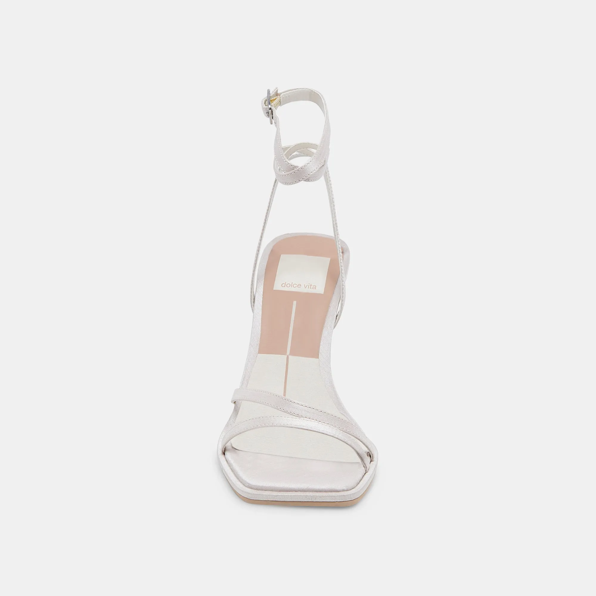 DISERE HEELS OFF WHITE SATIN