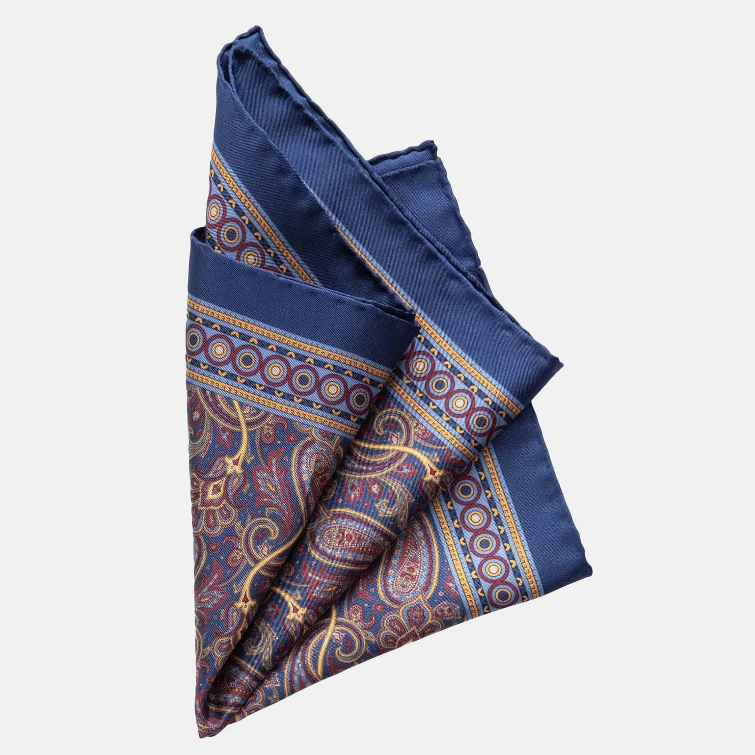 Garibaldi - Silk Pocket Square - Royal Blue