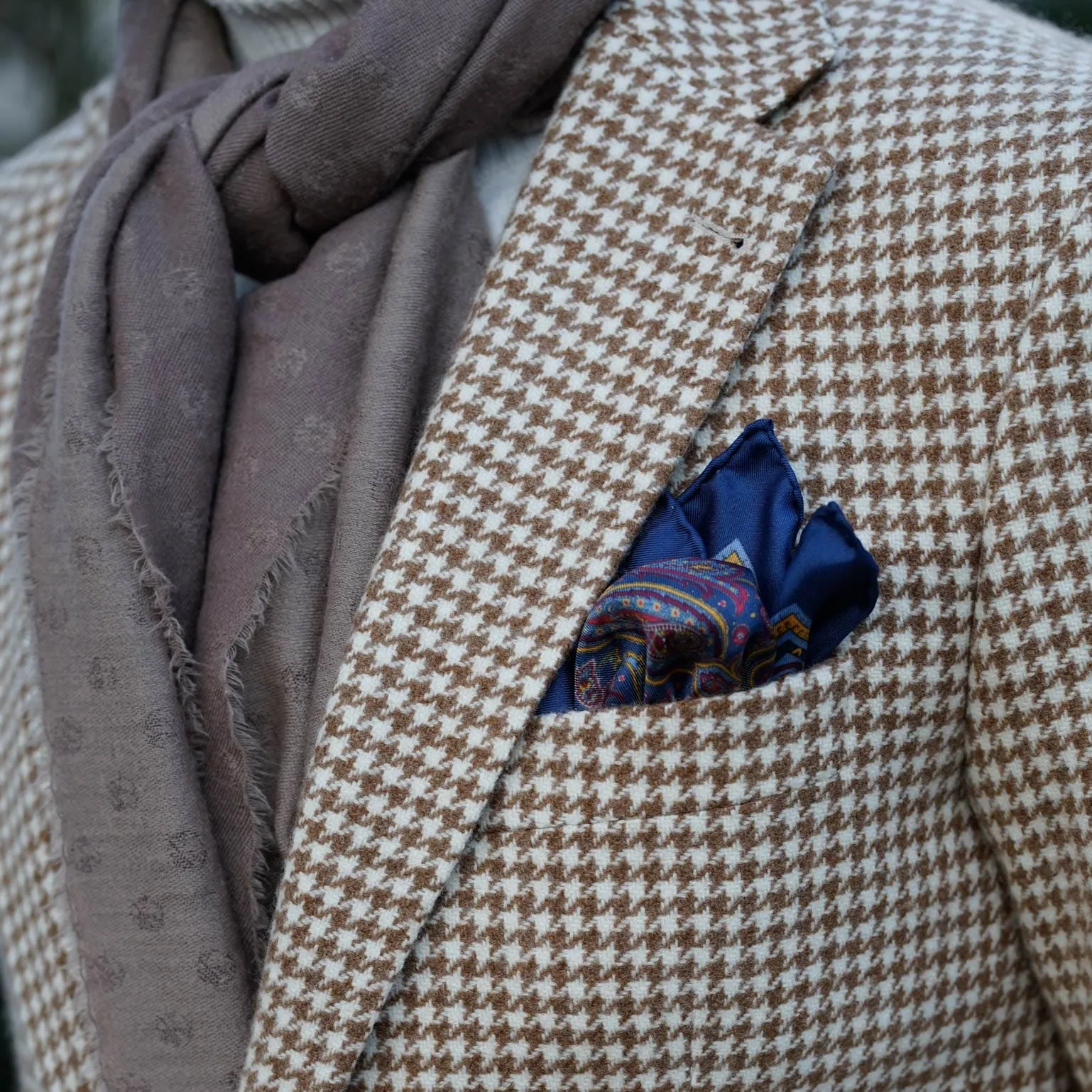 Garibaldi - Silk Pocket Square - Royal Blue