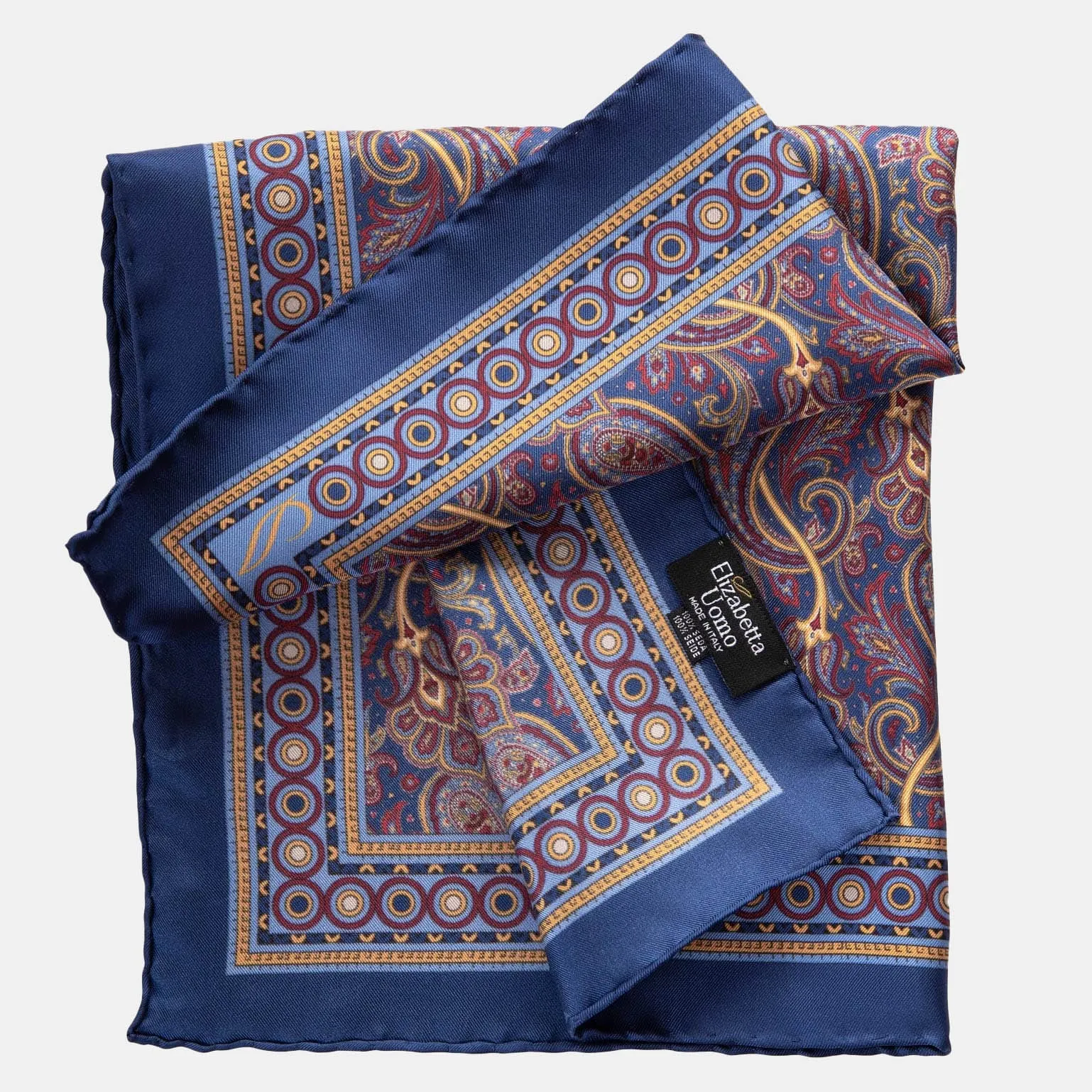 Garibaldi - Silk Pocket Square - Royal Blue