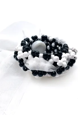 Gothitelle Lolita Light Up Ribbon Rave Kandi Bracelet