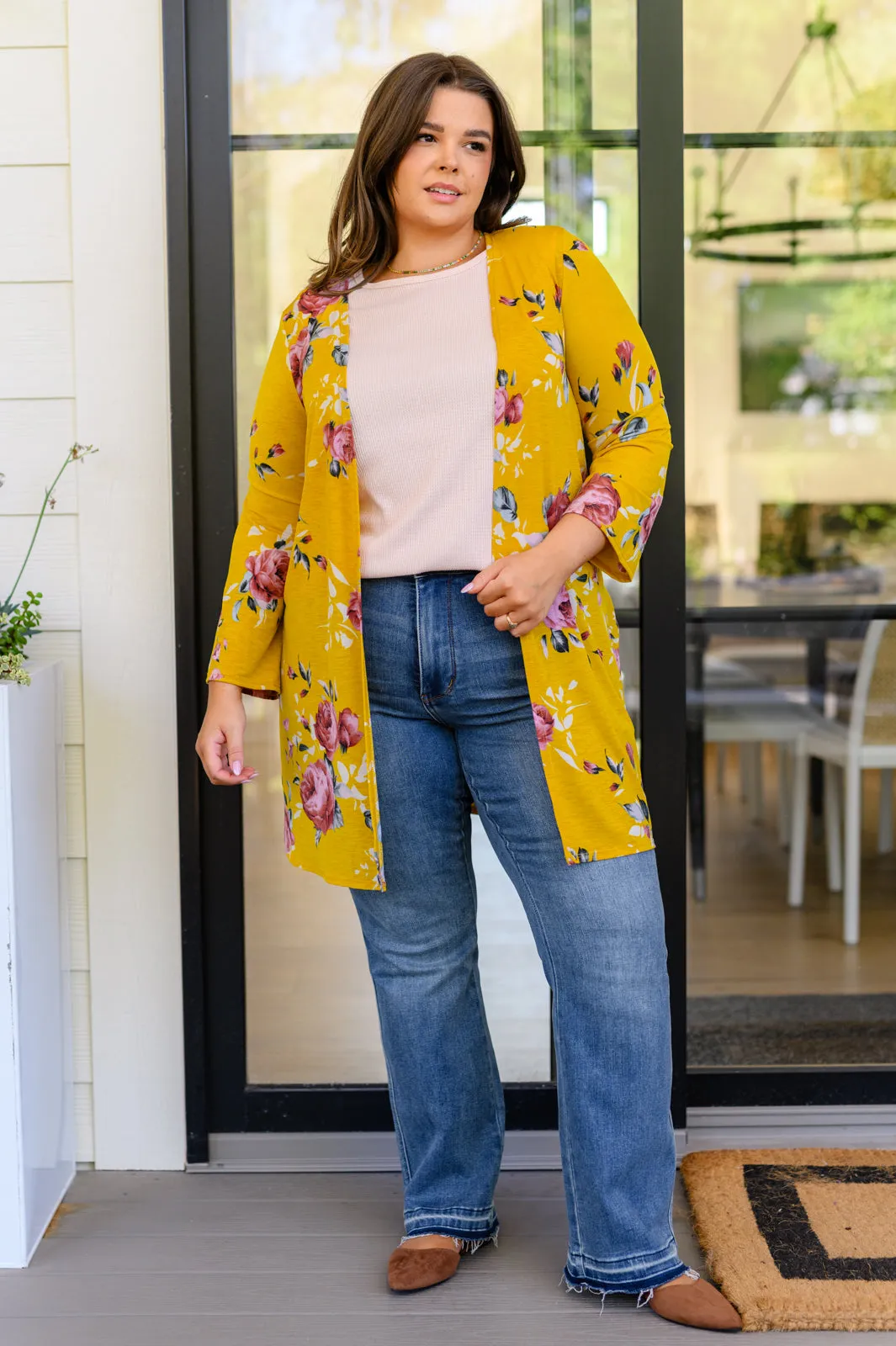 Grow As You Go Floral Cardigan