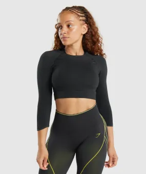 Gymshark Apex Seamless Crop Top - Black