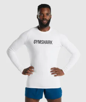 Gymshark Apollo Long Sleeve T-Shirt - White