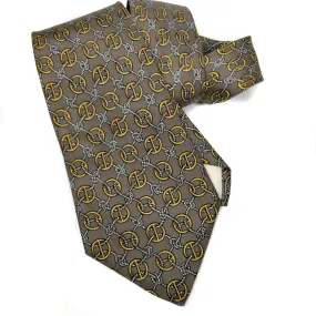 Hermes Silk Necktie 670 OA Vintage Classic