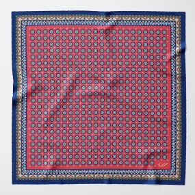 Imola - Silk Pocket Square - Cranberry