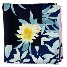 Leonard Paris Scarf Floral - Square Twill Silk Foulard