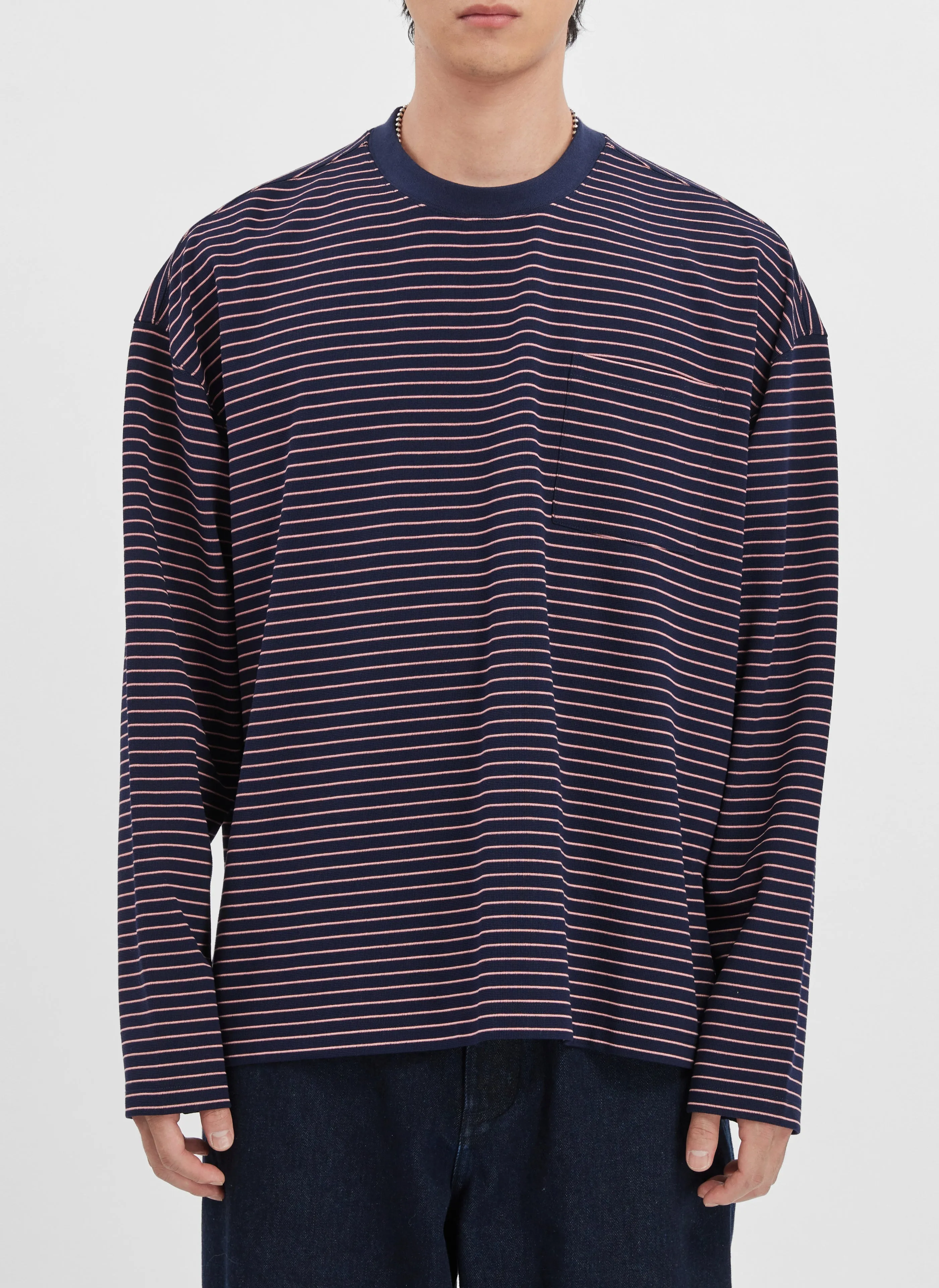 Long Sleeves Border Tee