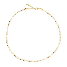 Lucia Pearl and Gold Necklace