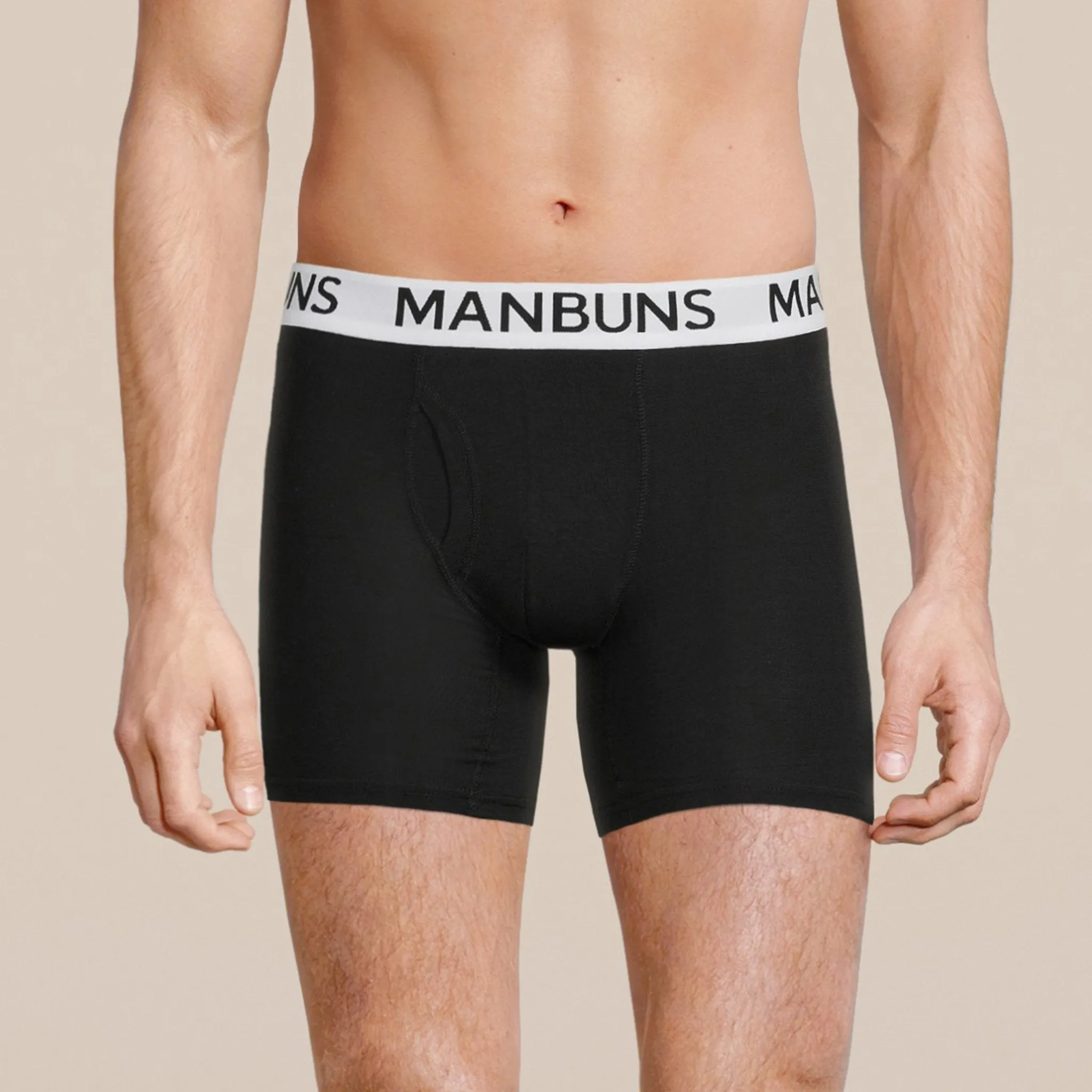 Men's Classic Black Boxer Brief Underwear