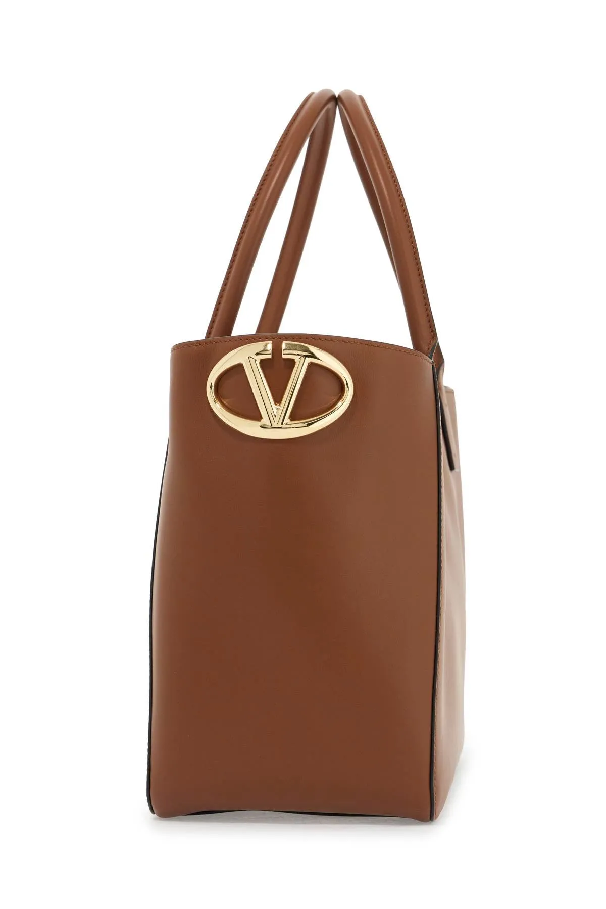 NAPPA CALFSKIN VLOGO SIDE TOTE BAG