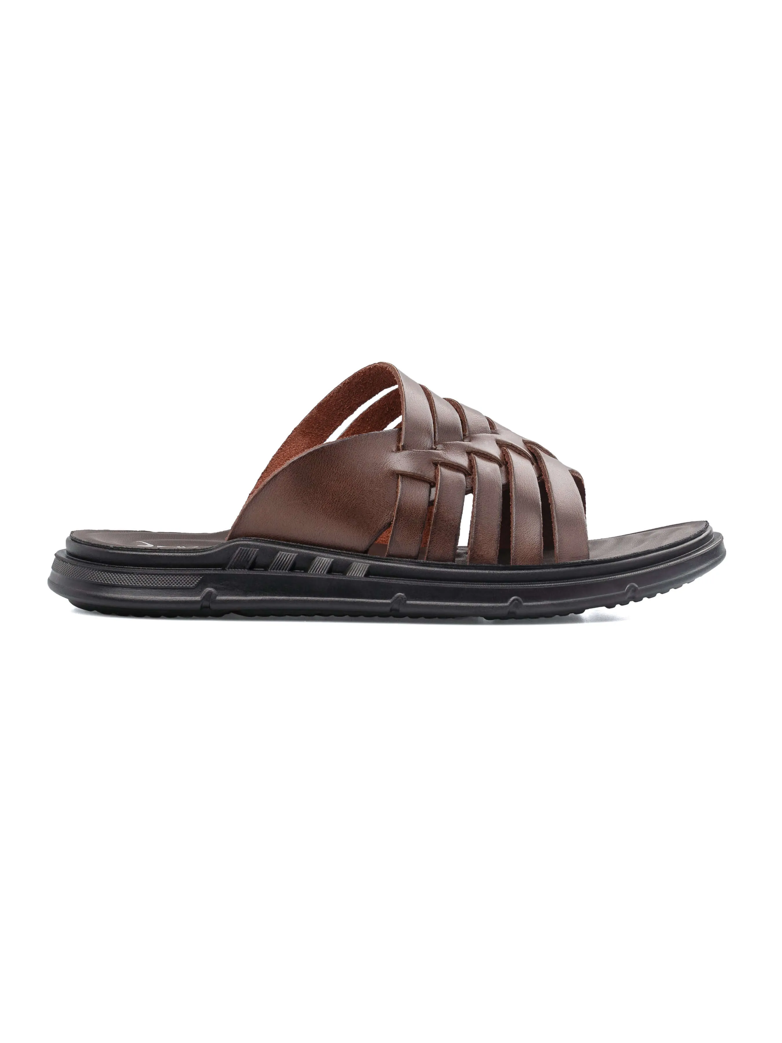 Nico Sandal - Coffee Leather