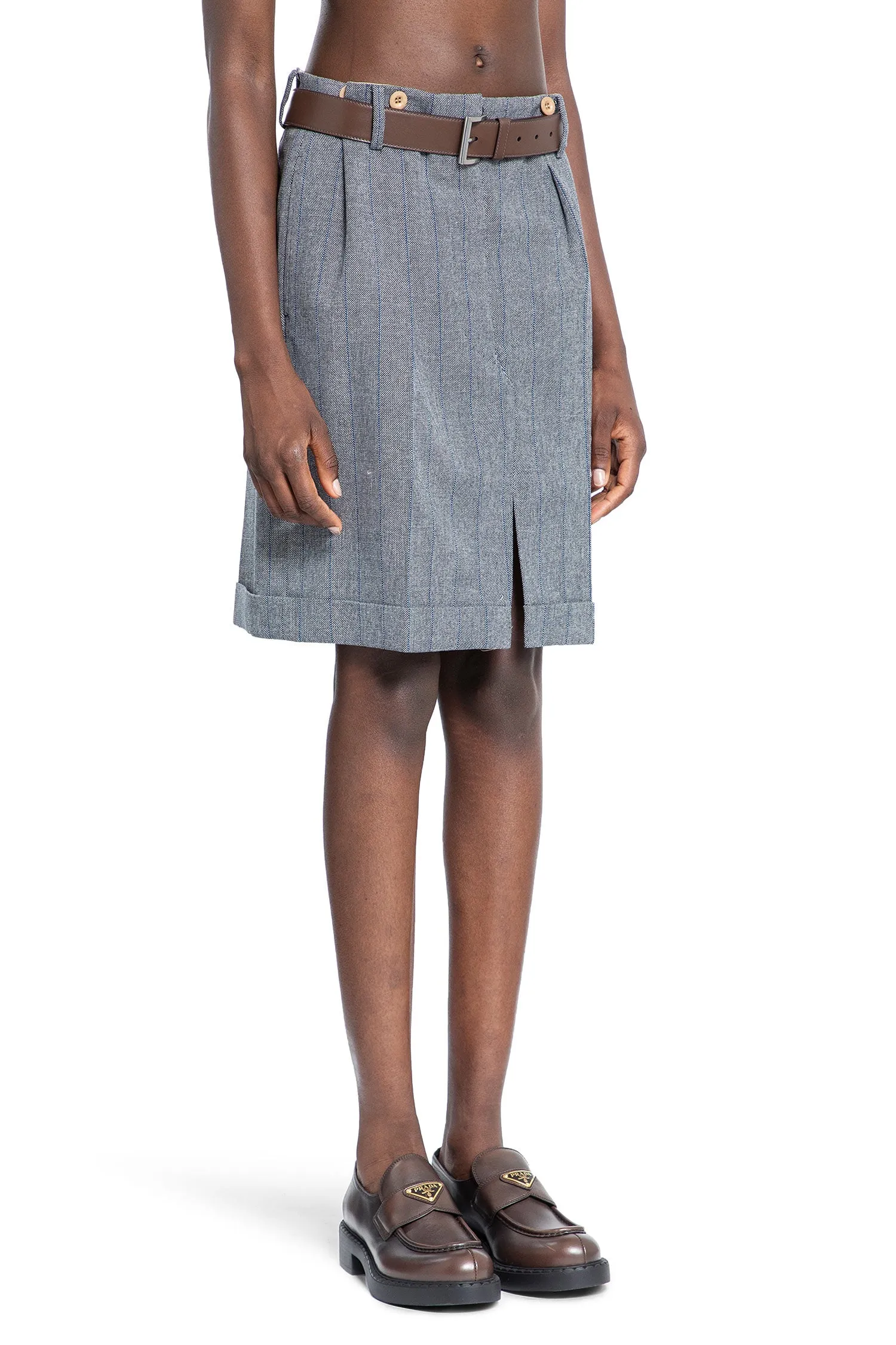 PRADA WOMAN GREY SKIRTS