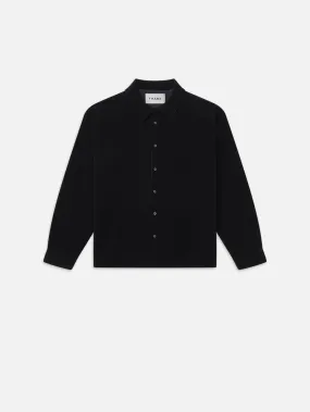 Relaxed Corduroy Overshirt -- Dark Navy