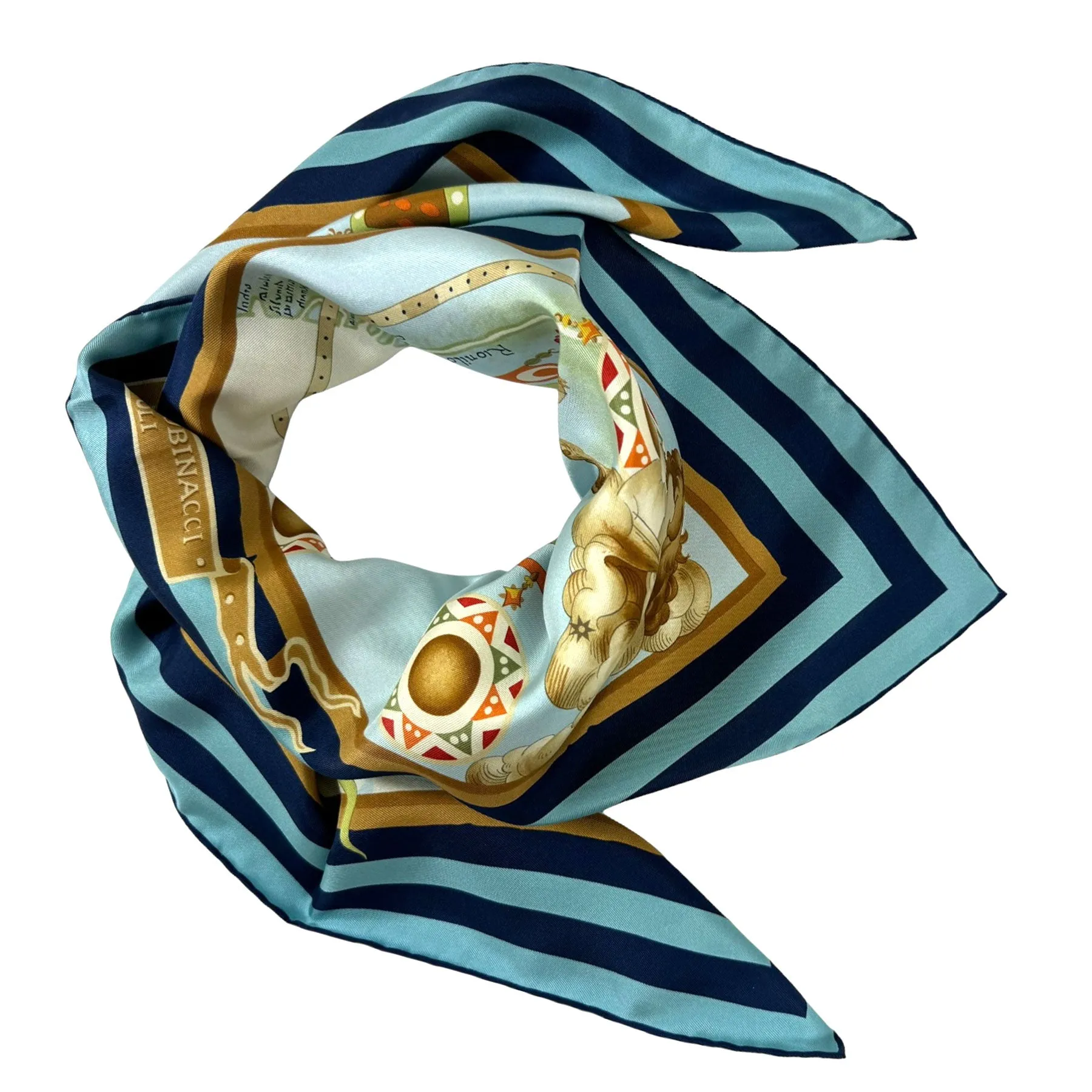 Rubinacci Silk Scarf - Square Foulard - Made In Italy