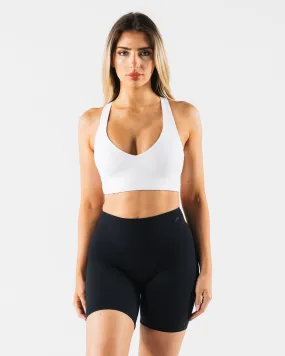 Tenacity Deep V Cady Bra - White