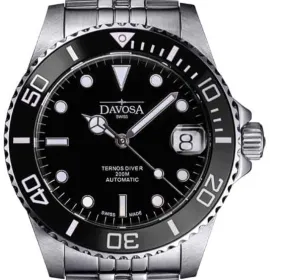 Ternos Medium Automatic Black Diving Watch 16619505