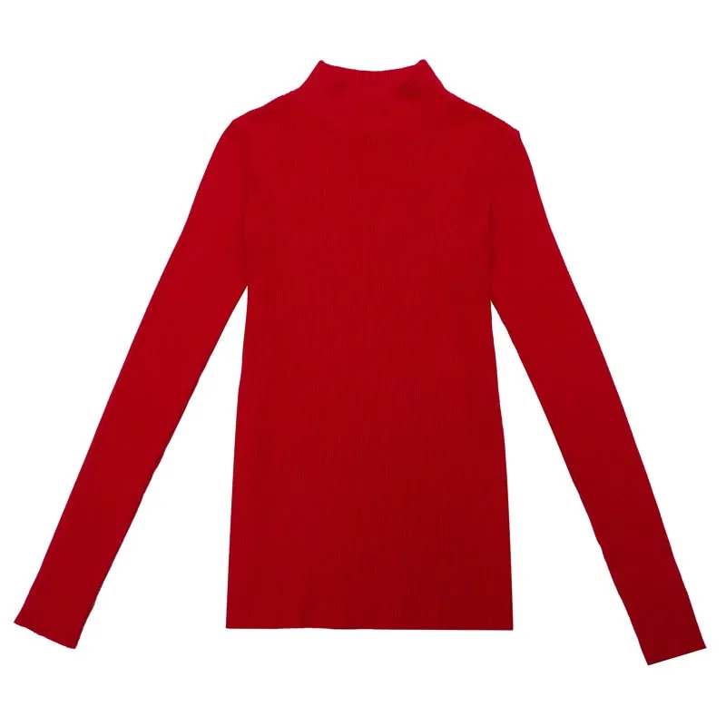 Turtleneck Long Sleeve Slim Sweater