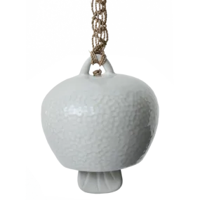 White Ceramic Bell - SALE HOMEWARES