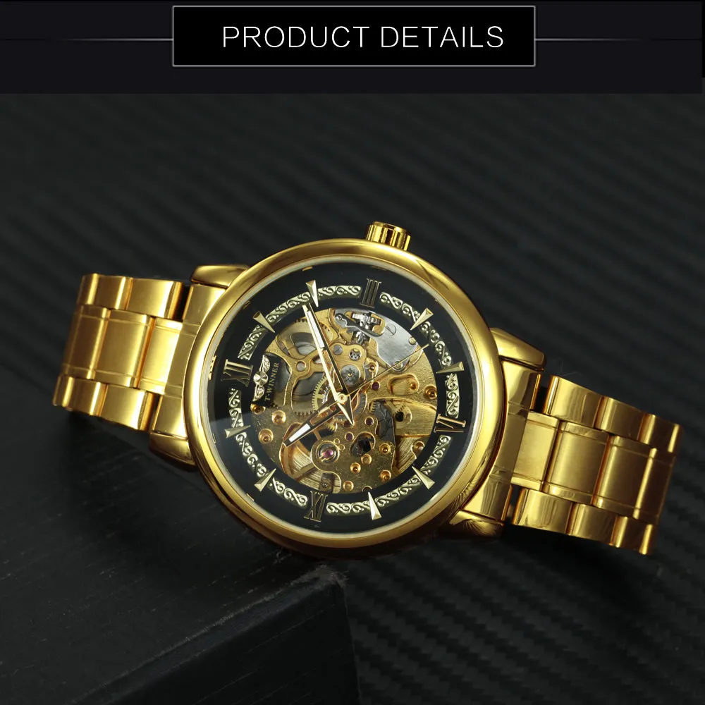 WINNER Watch Men's Mechanical Watch Automatic Hollow Out Table Fashion Trend Men's Watch